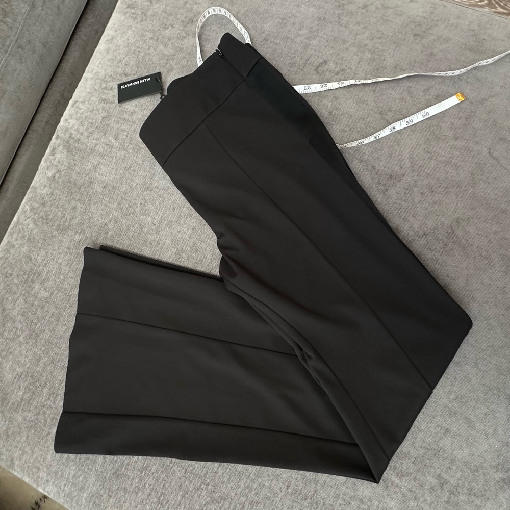 NWT Allen Schwartz Black Tuxedo Flare Pants